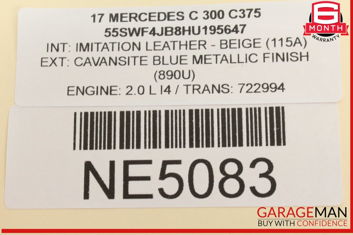 15-20 Mercedes W205 C300 C350e Ignition Switch Control Module 2059003419 OEM