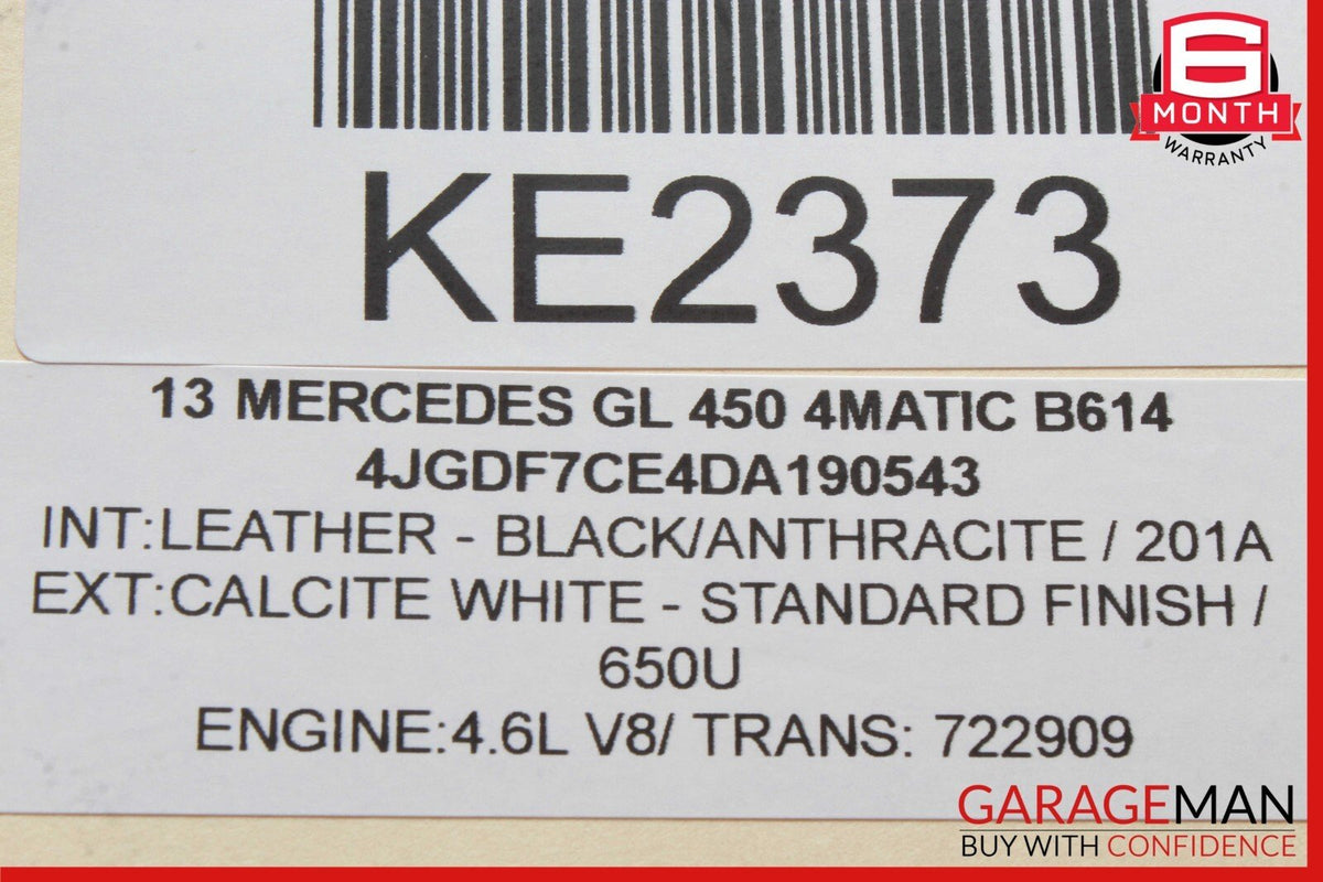 12-15 Mercedes X166 GL450 ML550 Window Regulator Motor Front Right Side OEM