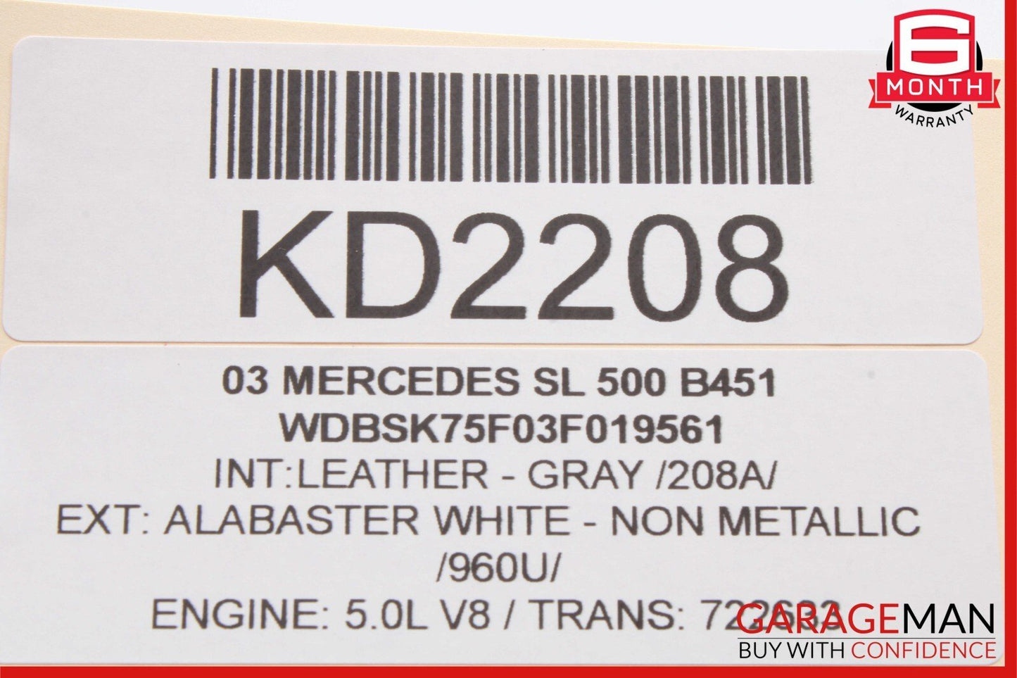03-06 Mercedes R230 SL500 SL600 Shifter Gear Select Indicator 2302670388 OEM