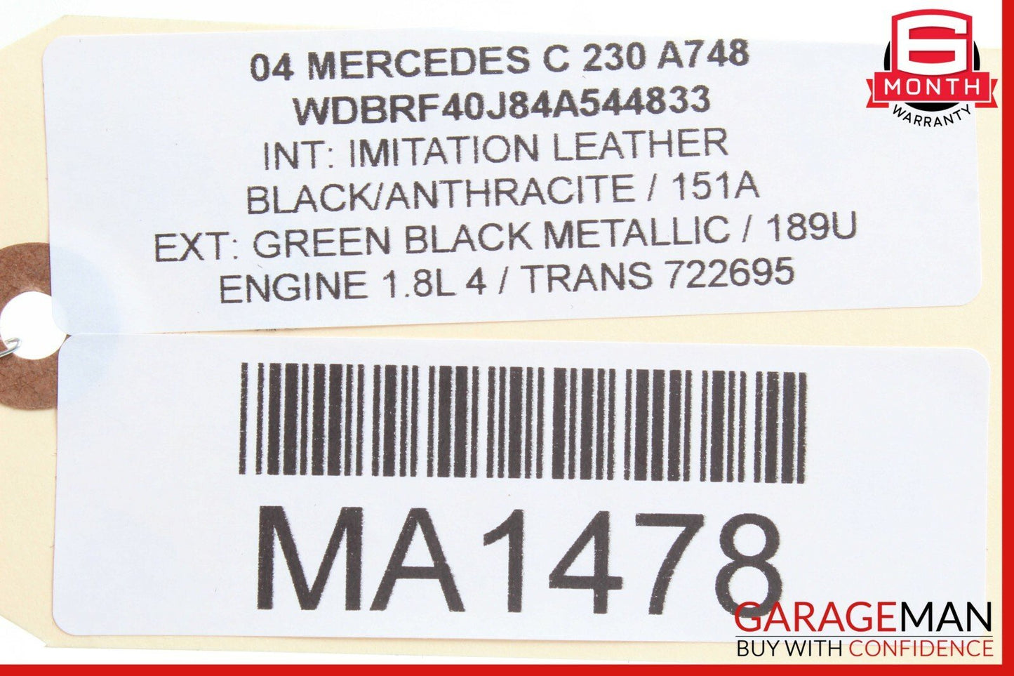 01-07 Mercedes W203 C230 C320 Front Left or Right Door Sound Audio Speaker OEM