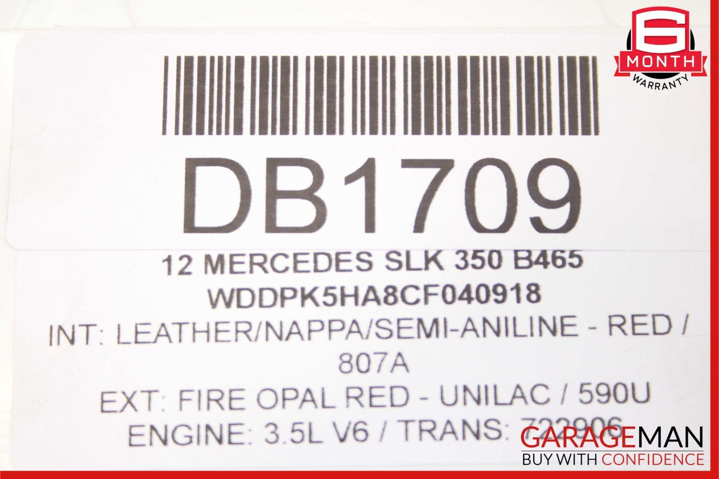 12-20 Mercedes R172 SLK350 SLC300 Base Right Side Skirt Rocker Panel Moulding