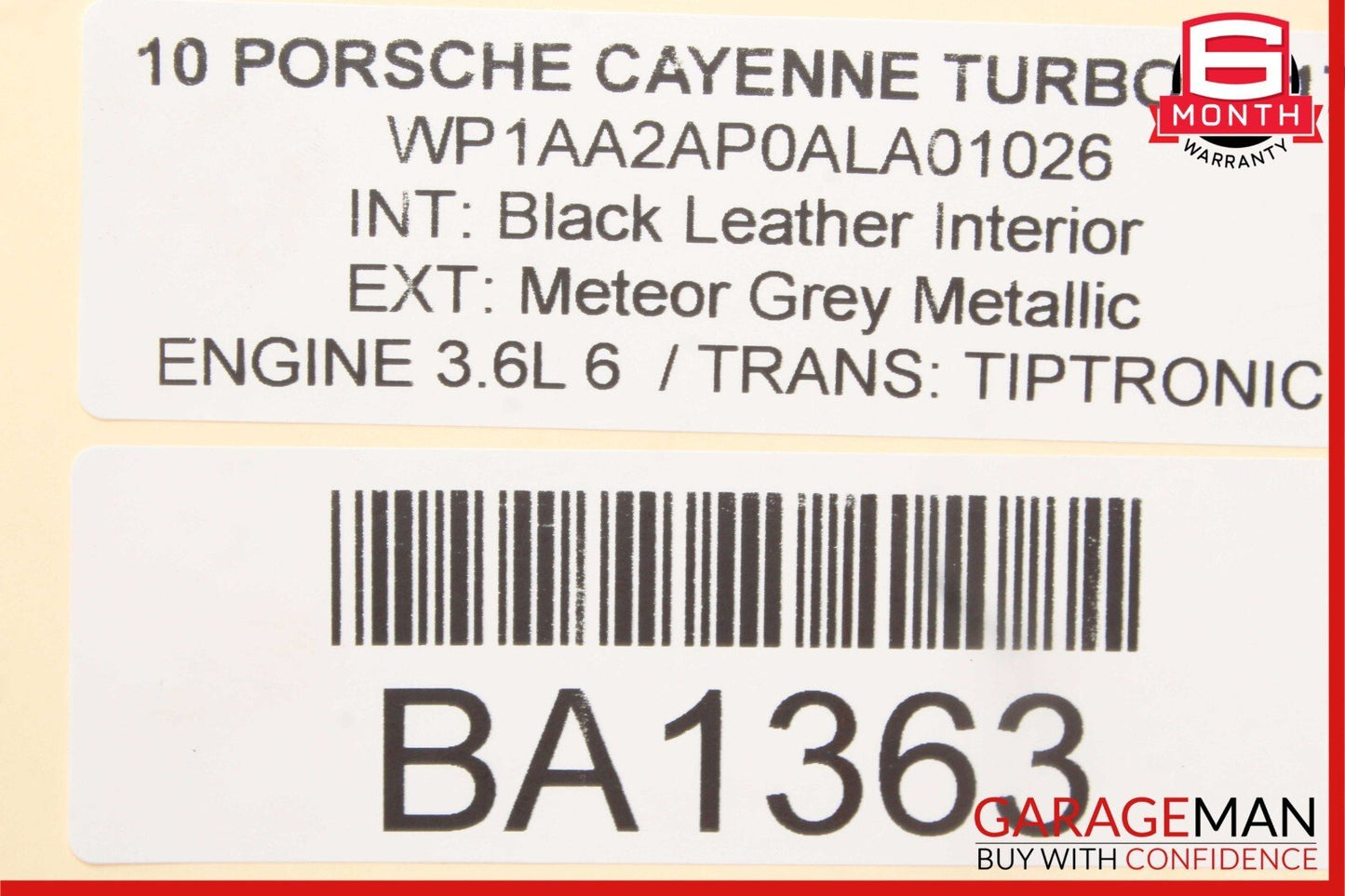 03-10 Porsche Cayenne 955 957 Dashboard A/C Air Vent Round Grille Trim Black OEM
