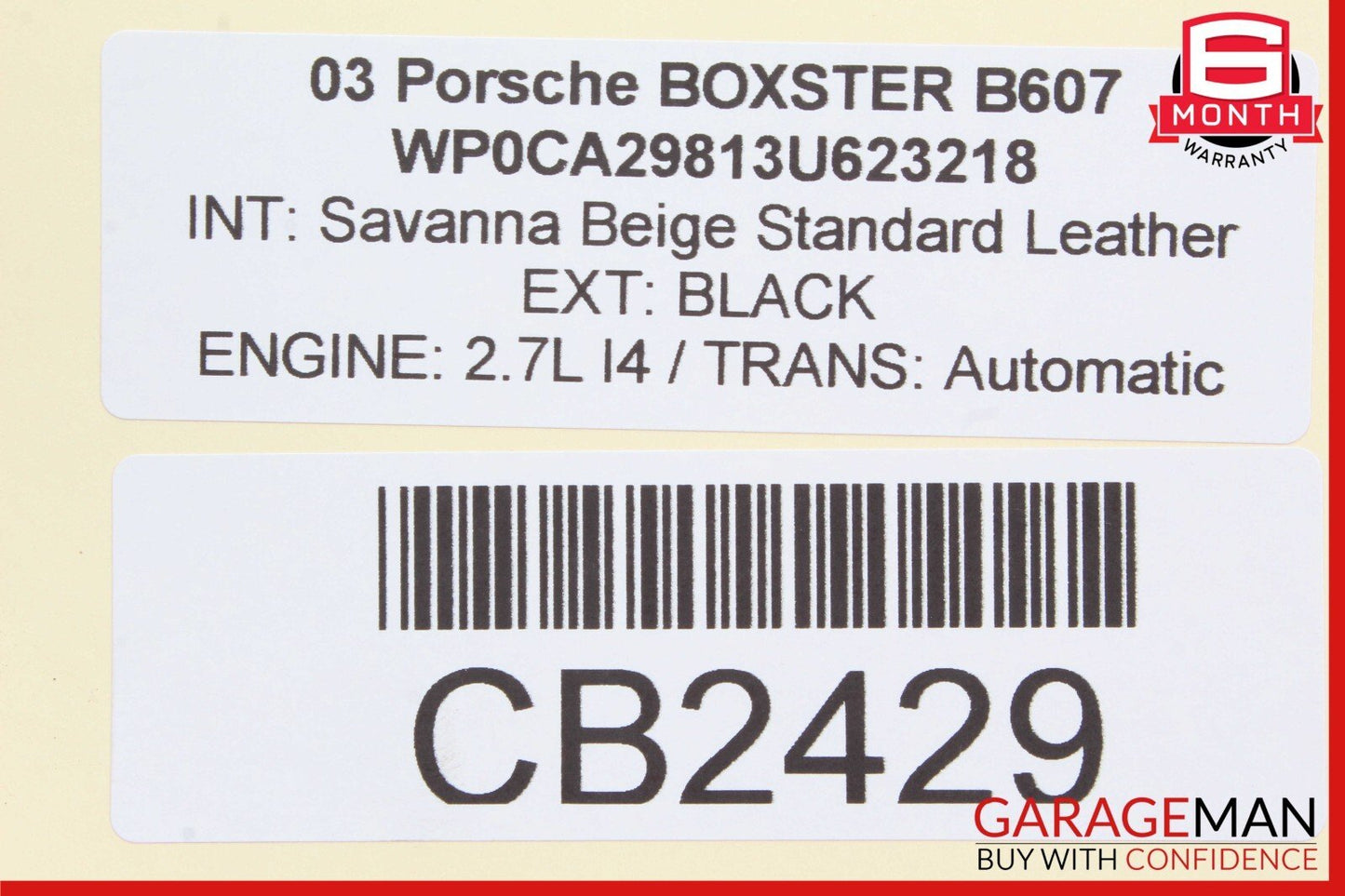 97-04 Porsche Boxster 986 Rear Suspension Wishbone Trailing Control Arm OEM