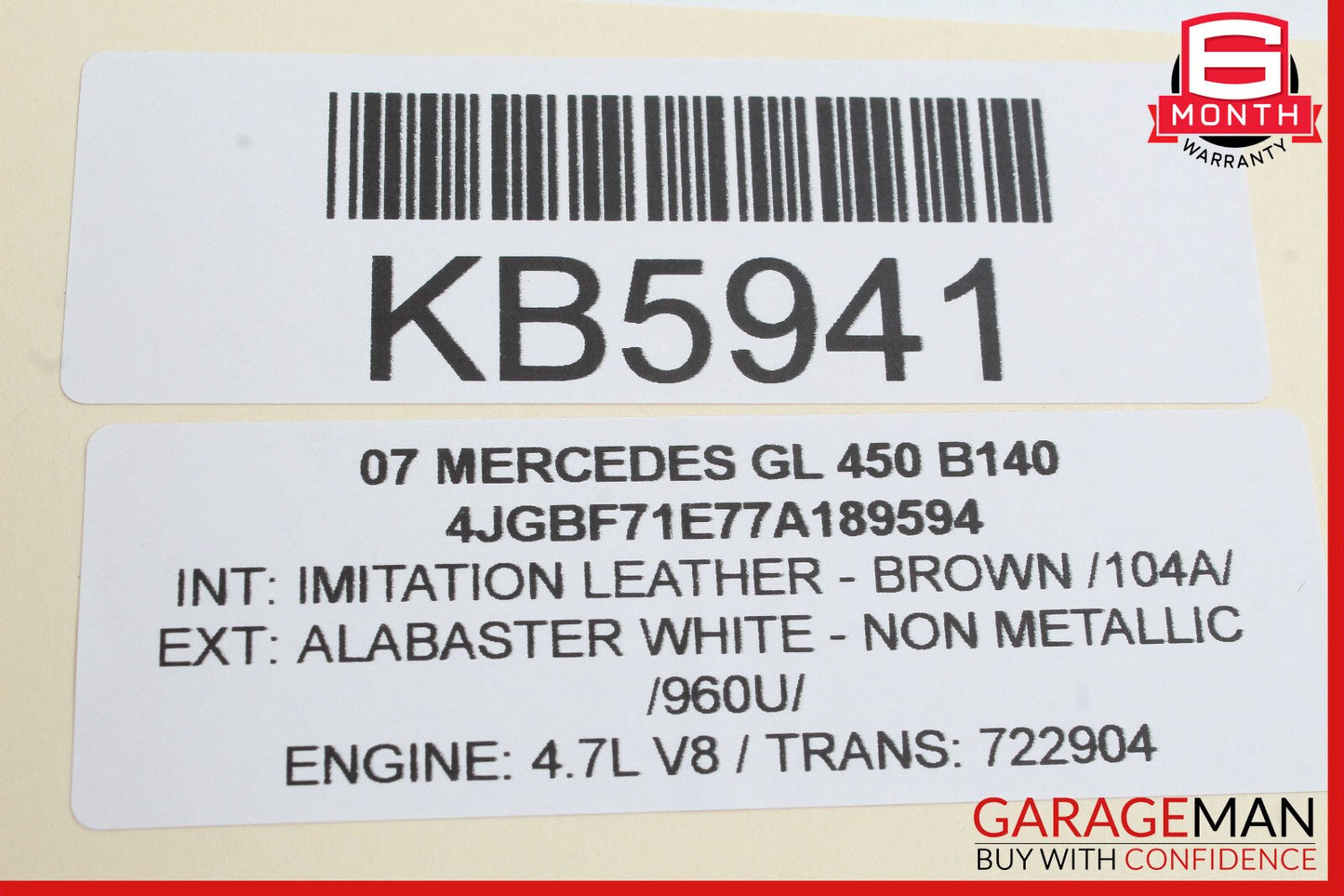 03-13 Mercedes X164 GL450 CLS550 Under Seat Control Module Front Right Side OEM
