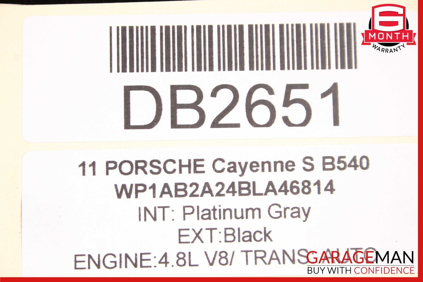 11-17 Porsche Cayenne 958 Front Subframe Cross Member Cradle Sub Frame Support