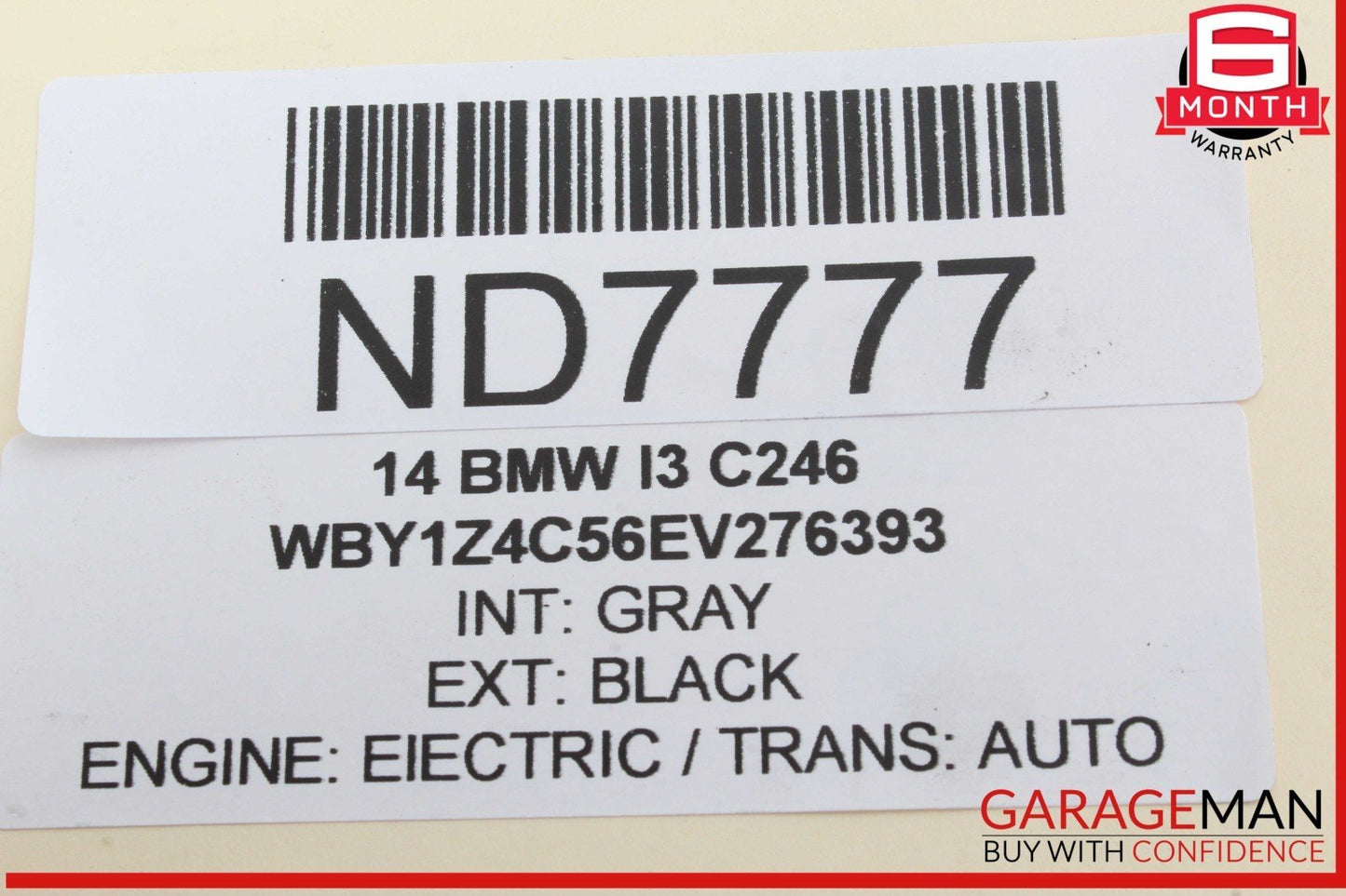 14-21 BMW i3 I01 Front Left Side Lower Bumper Reinforcement Bar Bracket OEM