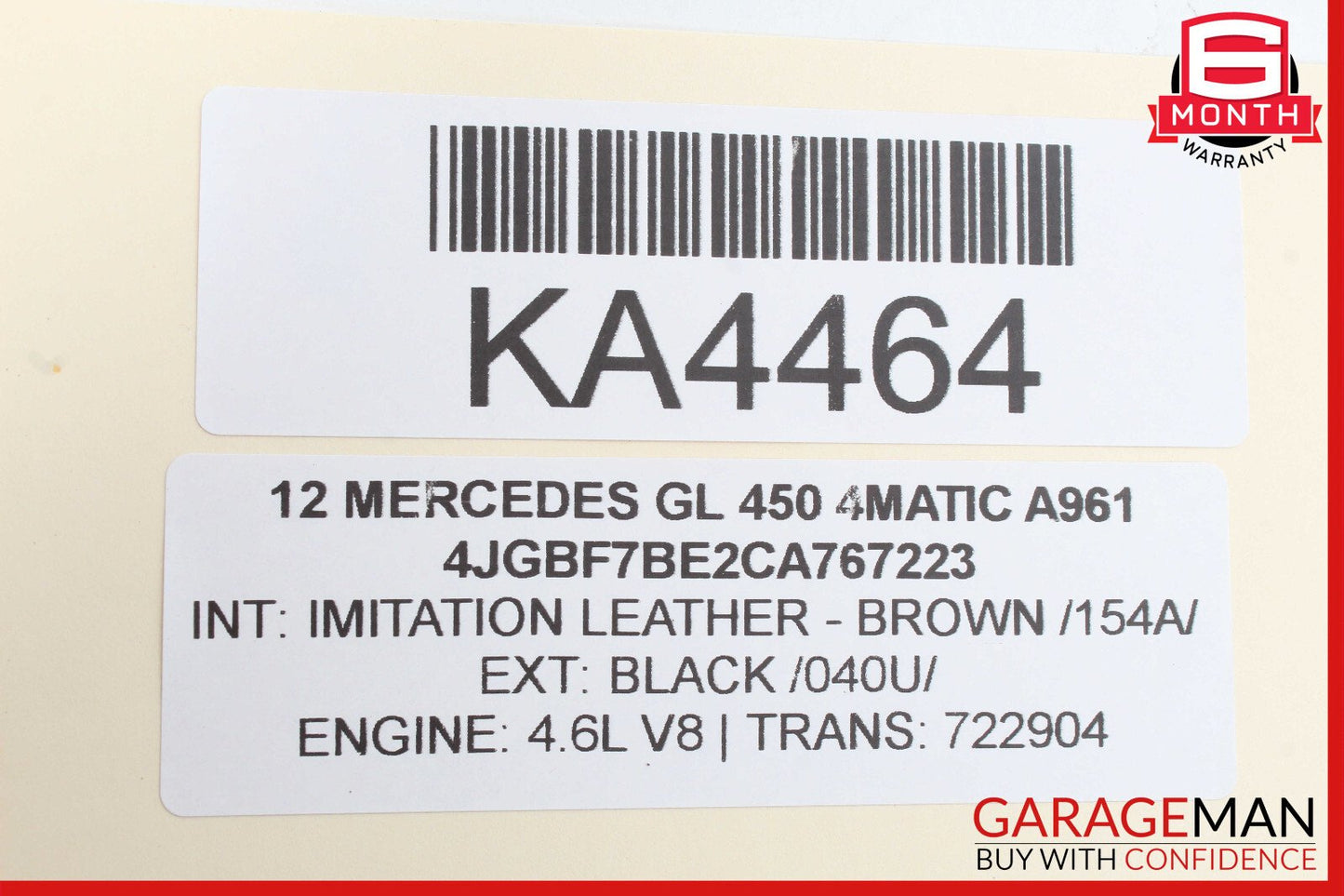 06-12 Mercedes X164 GL320 Front Right Door Lock Latch Actuator 1697202835 OEM