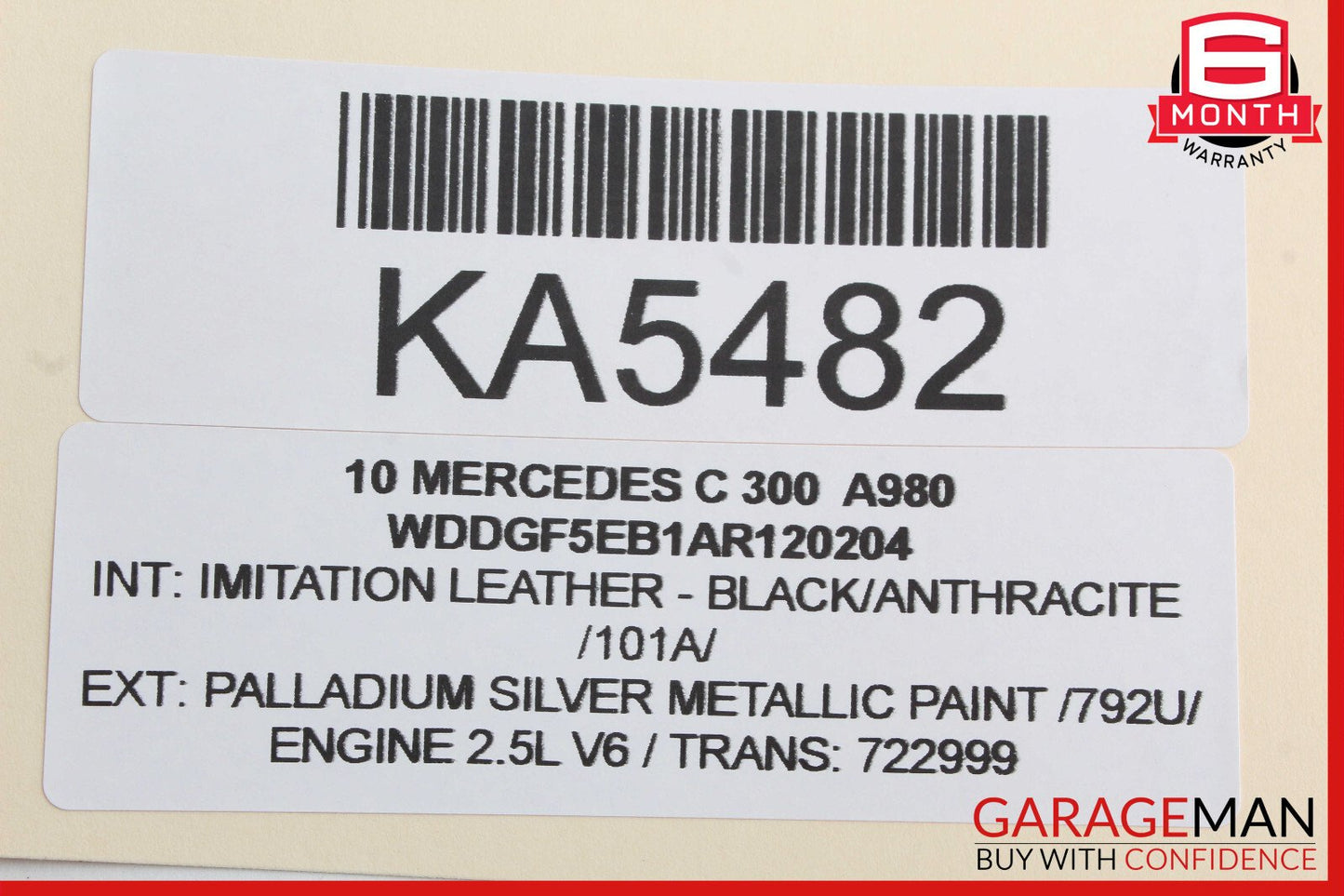 08-17 Mercedes W204 C300 E550 Trunk Lid Latch Lock Actuator w/ Key OEM