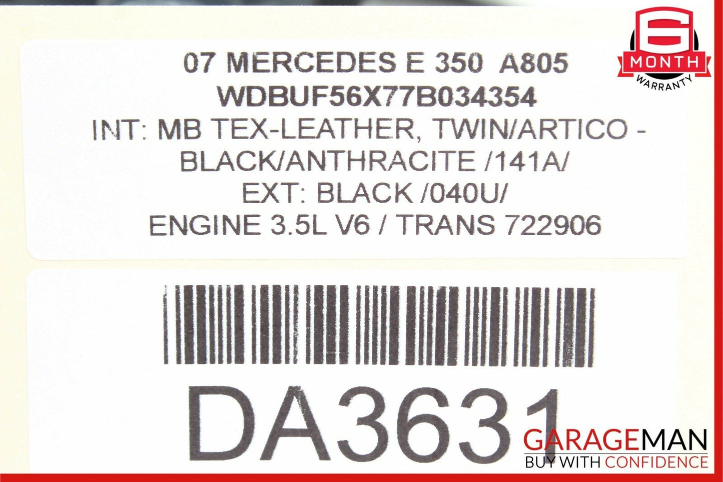 03-09 Mercedes W211 E350 E63 AMG Rear Left Driver Side Door Control Module Unit