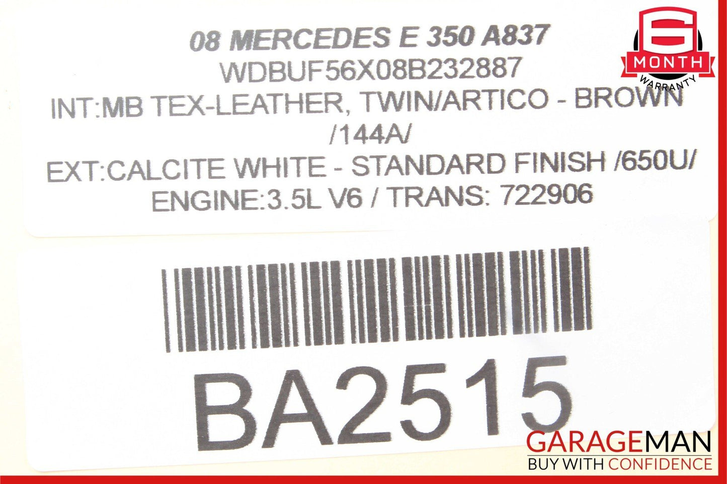 03-09 Mercedes W211 E320 E350 E550 Rear Left Side Door Lock Latch Actuator OEM