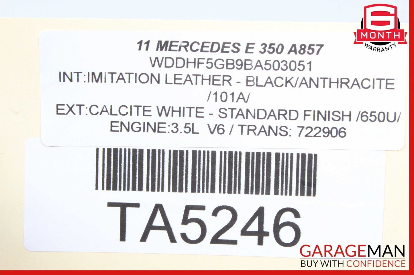 08-16 Mercedes W212 E400 E350 C300 Coolant Reservoir Overflow Expansion Tank OEM