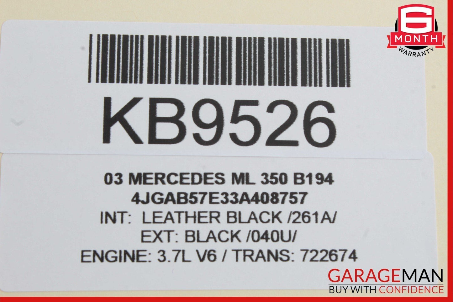 00-05 Mercedes W163 ML350 Front Right Side Seat Belt Seatbelt Retractor OEM
