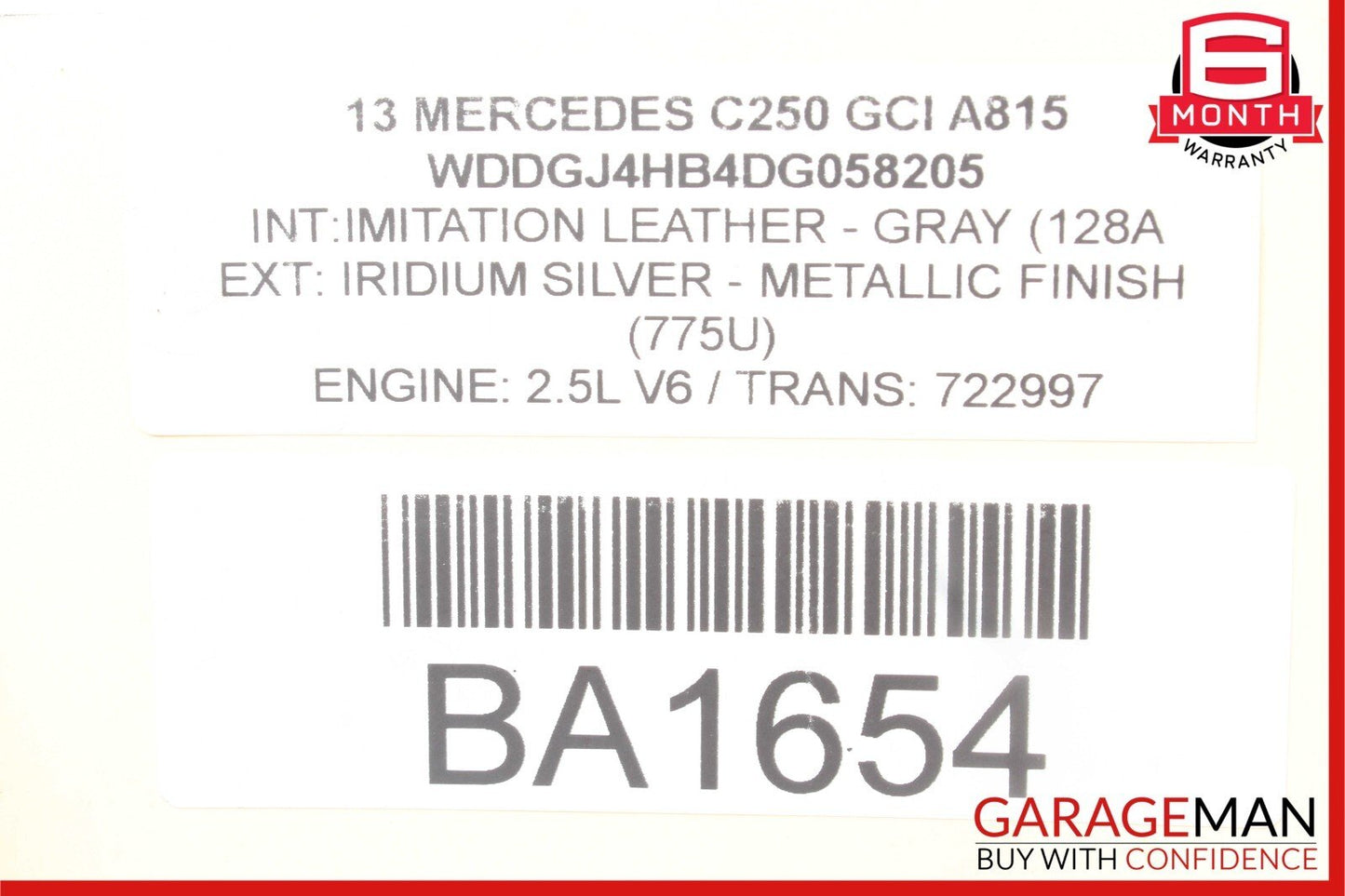 12-15 Mercedes W204 C250 SLK250 E250 Engine Throttle Body 2661410525 OEM