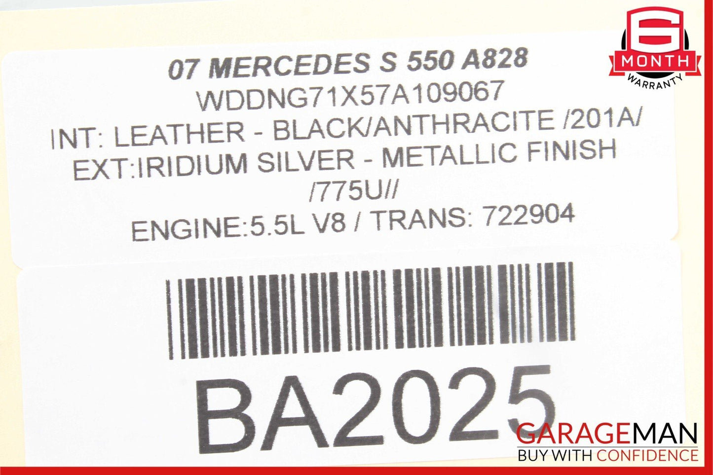 07-09 Mercedes W216 CL550 S550 Rear Trunk Fuse Box SAM Control Module Assembly