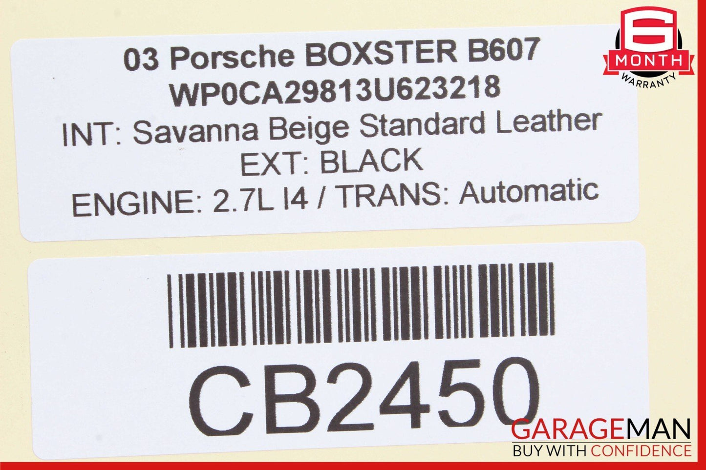 97-04 Porsche Boxster 911 Front Left Suspension Trailing Control Arm Assy