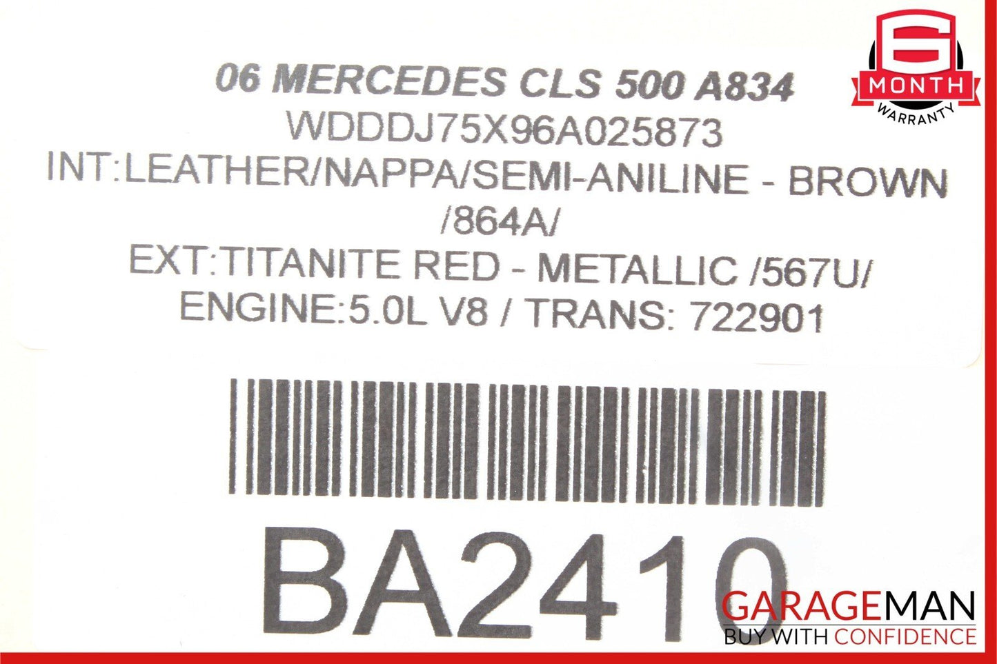 06-11 Mercedes W219 CLS500 Front Right Passenger Side Door Control Module OEM