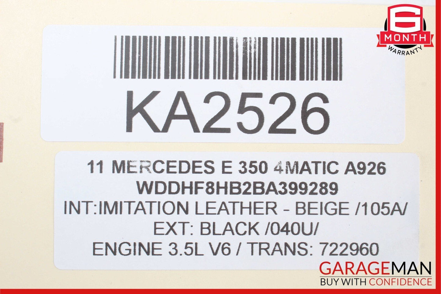 10-18 Mercedes W212 E350 E550 CLS400 4Matic Steering Gear Coupling OEM