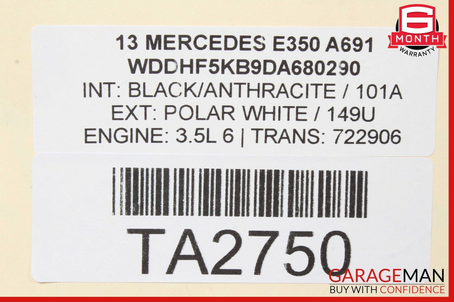 14-16 Mercedes W212 E350 E550 Front Right Side Interior Door Panel Trim Assembly