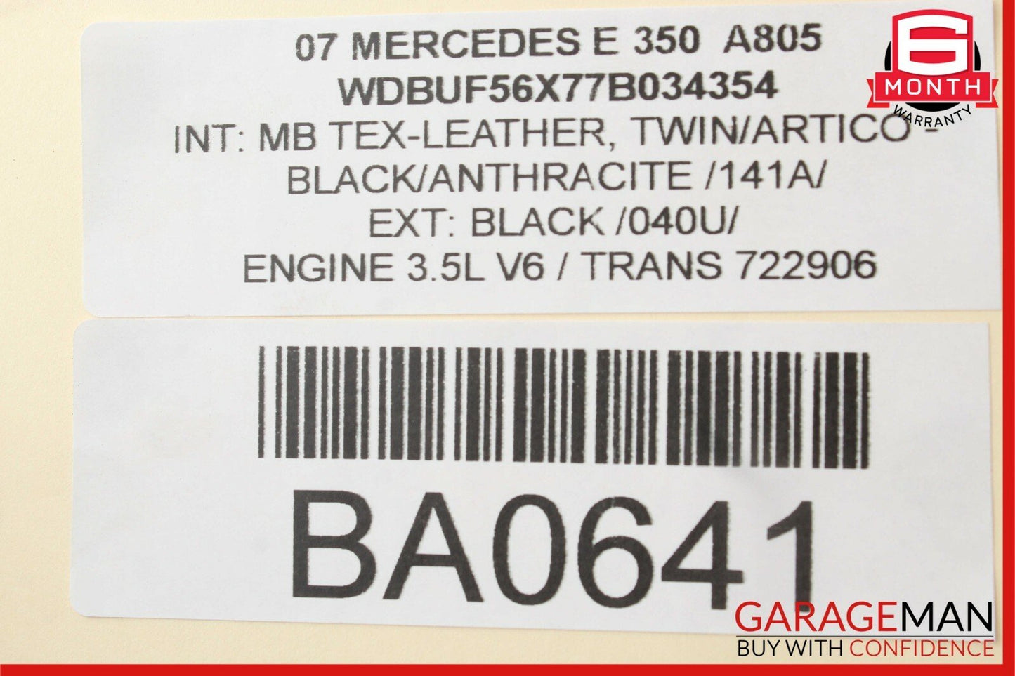 03-09 Mercedes W211 E350 Exterior Door Handle Front Right Passenger Side Black