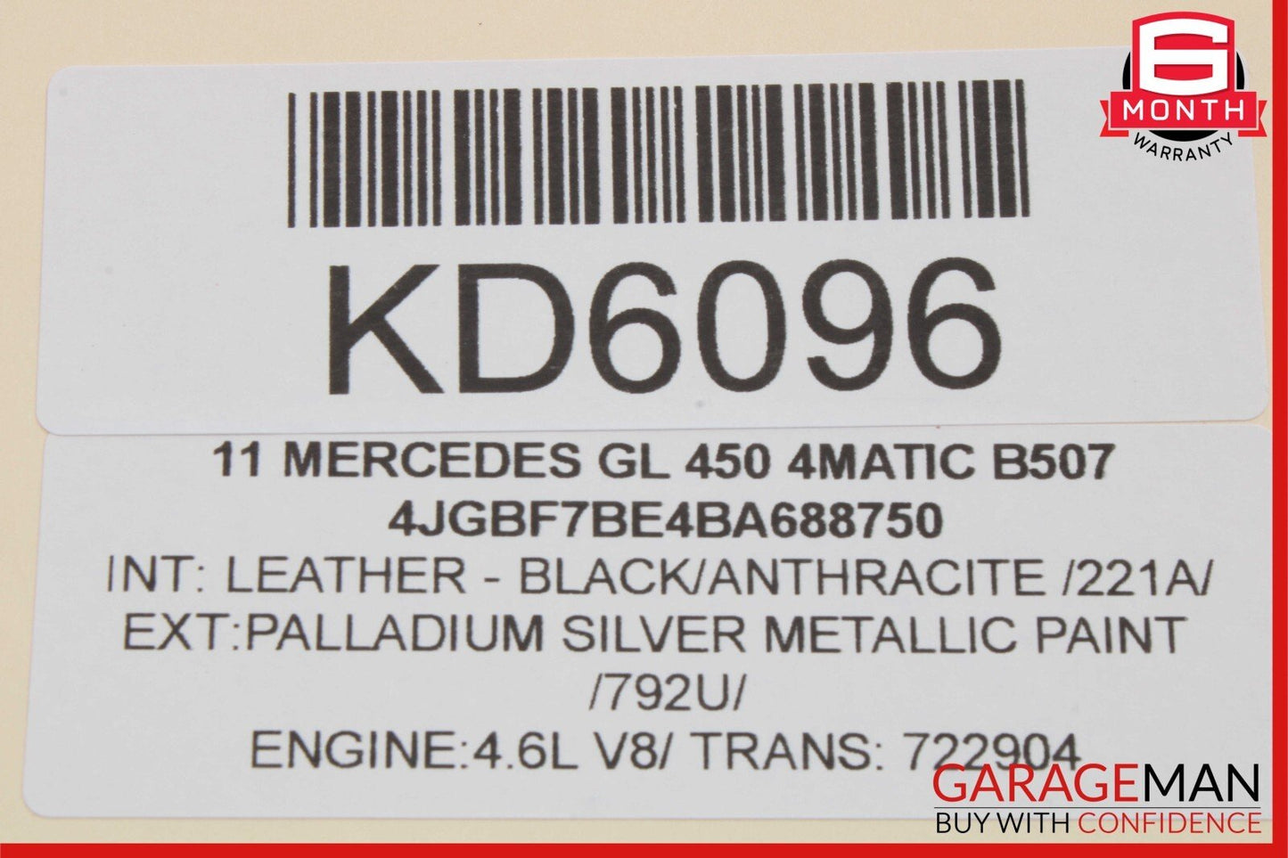 06-12 Mercedes X164 GL450 GL550 ML500 Center Console Cup Holder Compartment OEM