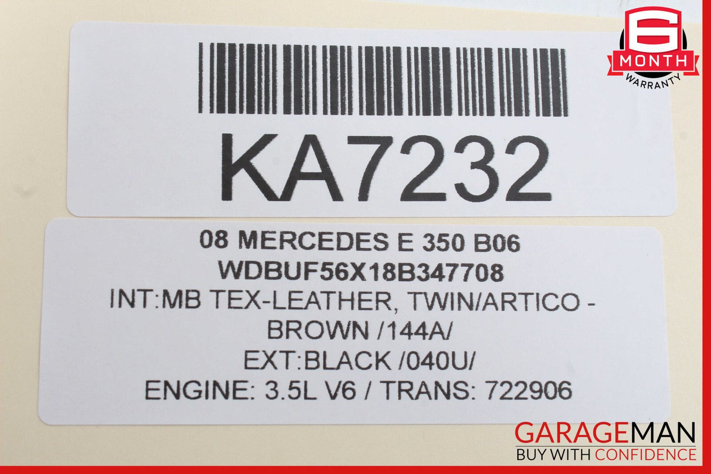 03-09 Mercedes W211 E350 E500 Rear Right Door Control Module 2118703285 OEM