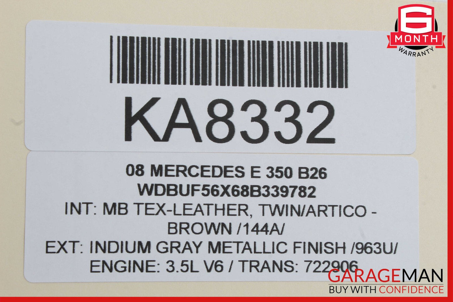 03-09 Mercedes W211 E350 E550 Door Lock Latch Actuator Rear Right Side OEM