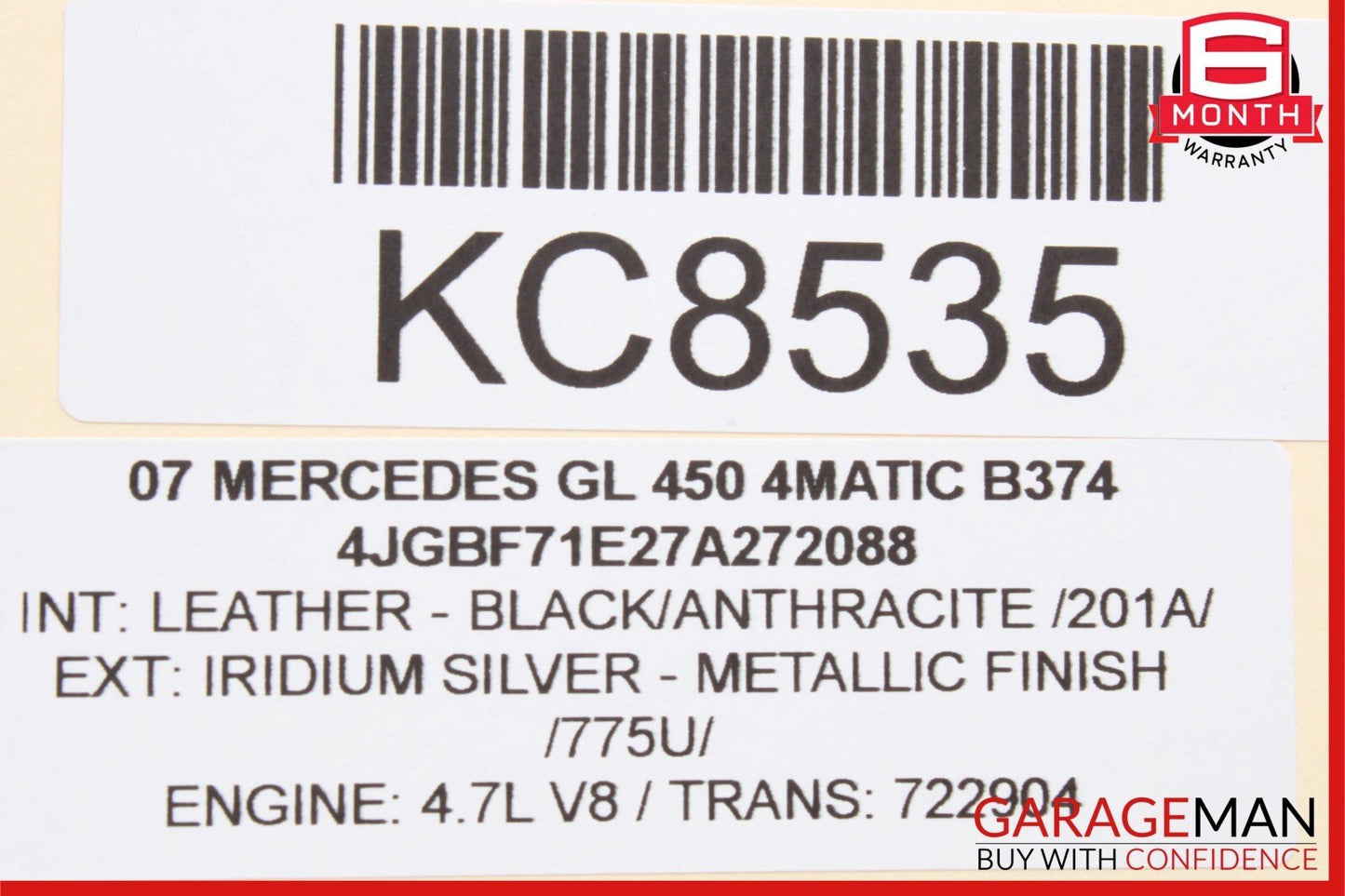 06-12 Mercedes X164 GL450 GL550 R550 ML63 AMG DVD Player Video Splitter