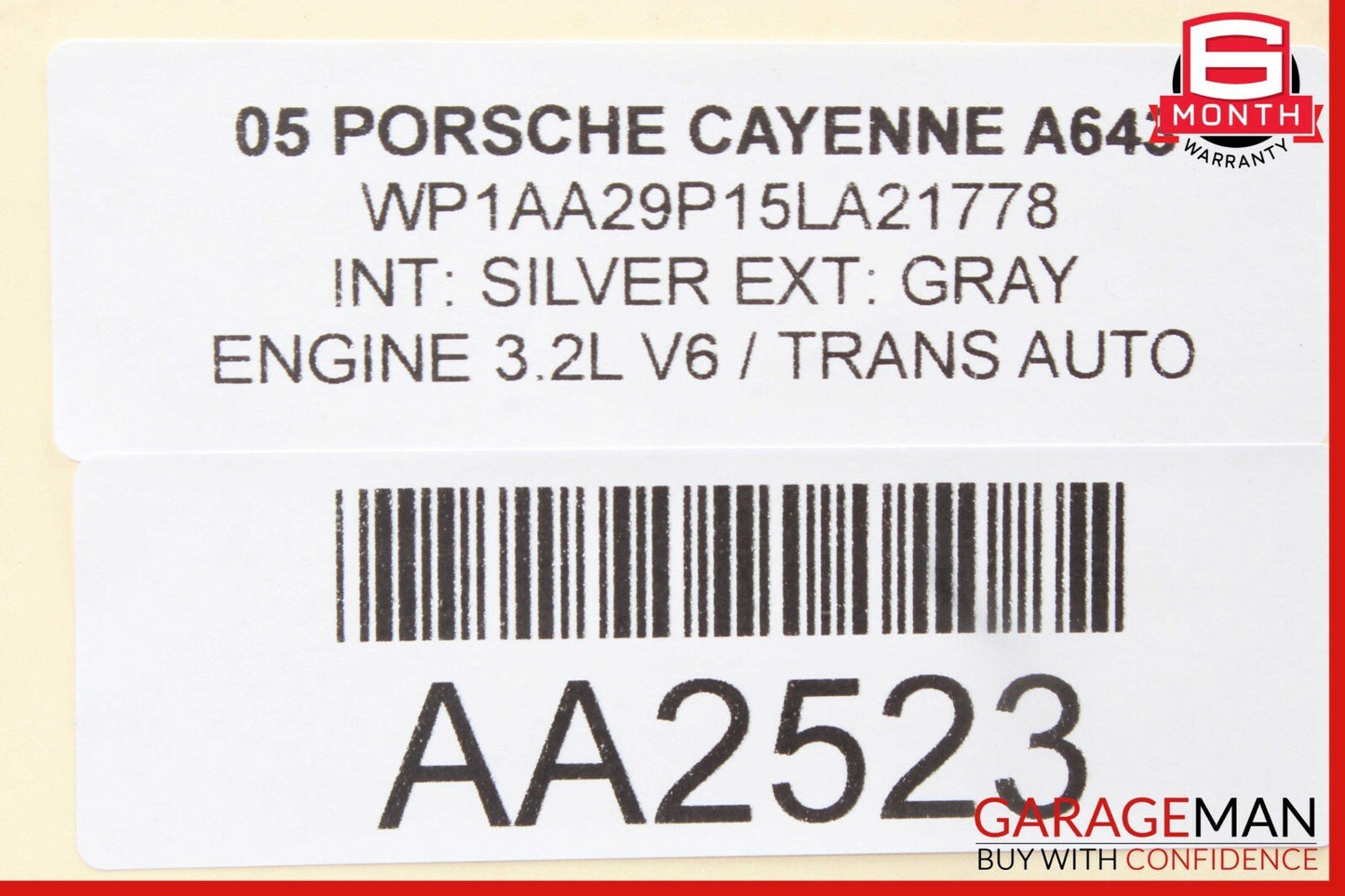 03-06 Porsche Cayenne 955 Navigation GPS Radio CD Player Display Assembly OEM