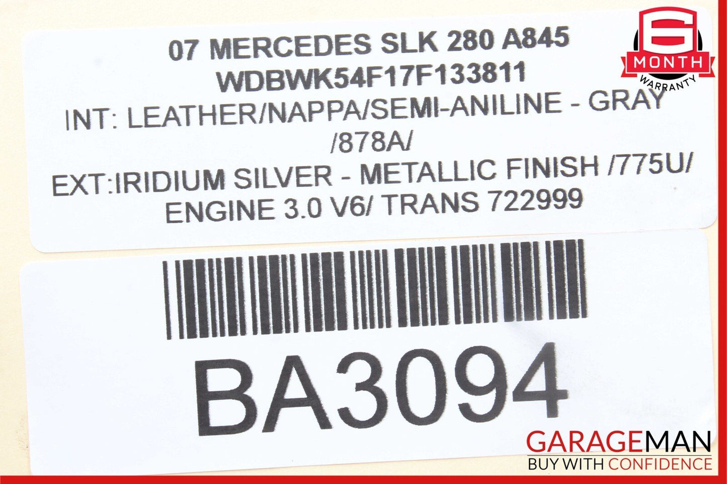 05-11 Mercedes R171 SLK350 SLK280 Front Right Side Door Lock Latch Actuator
