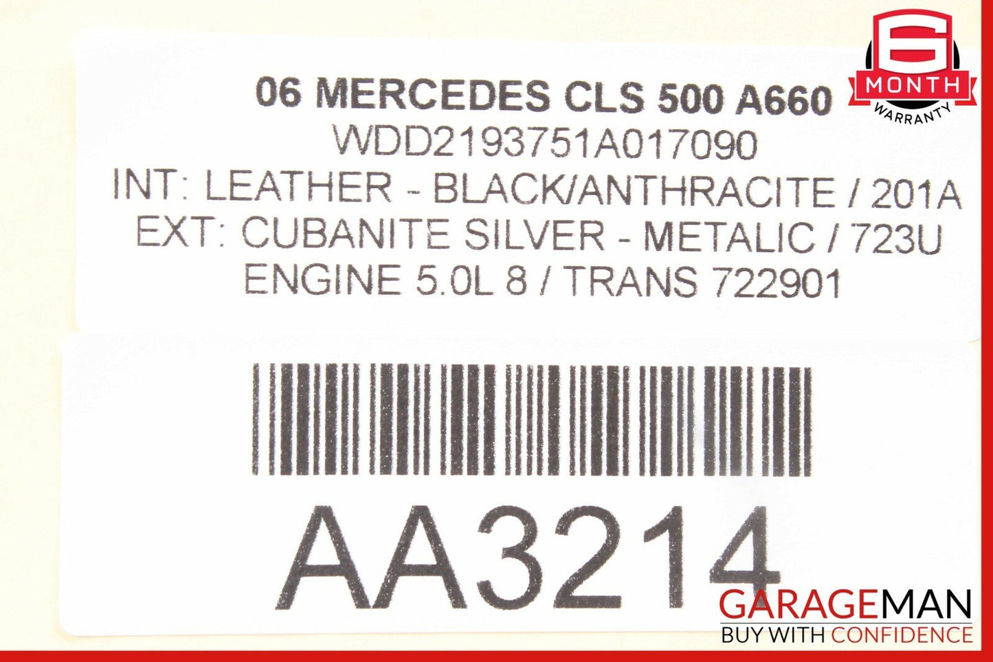 06-11 Mercedes CLS350 CLS500 A/C AC Heater Temperature Climate Control Switch