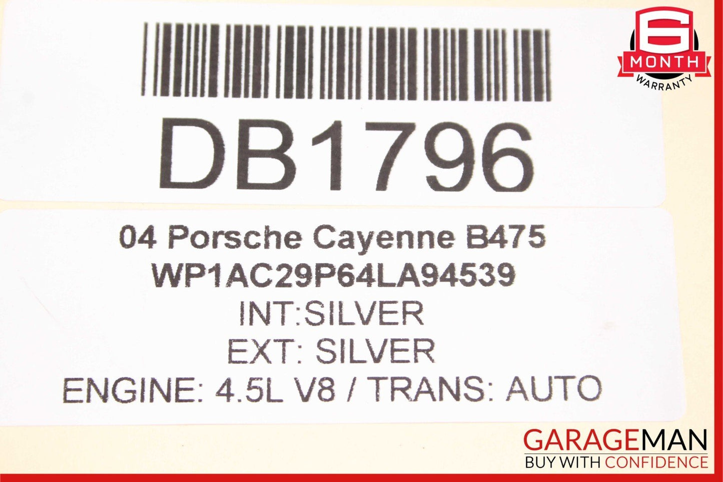 03-06 Porsche Cayenne 955 Rear Subframe Cross Member Sub Frame Crossmember OEM
