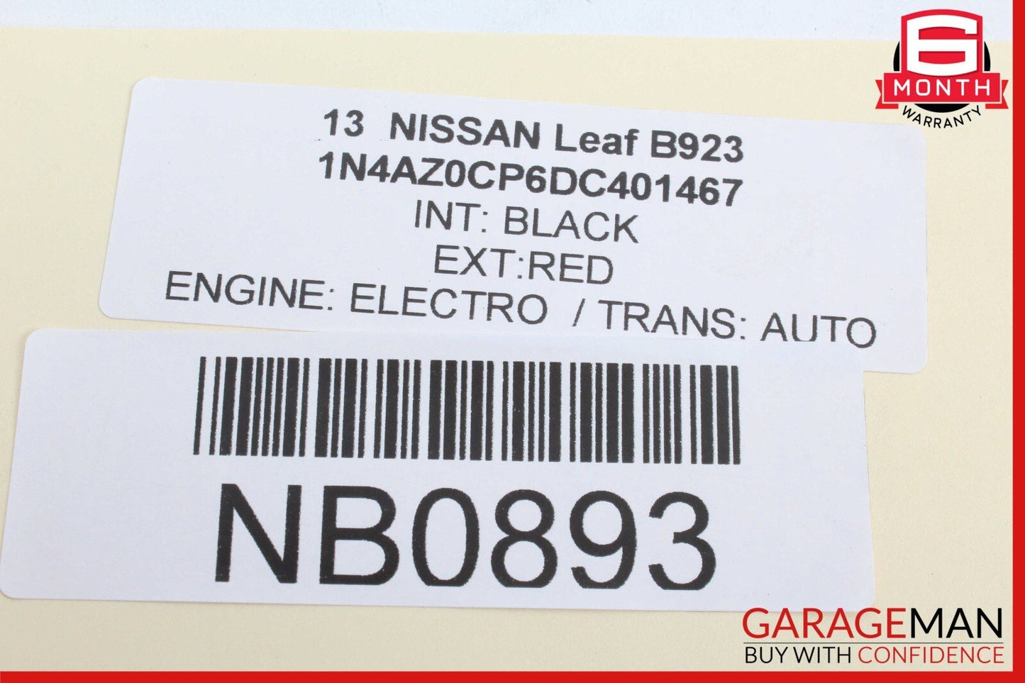 13-19 Nissan Leaf Radiator Front Seal OEM 214963NF0B