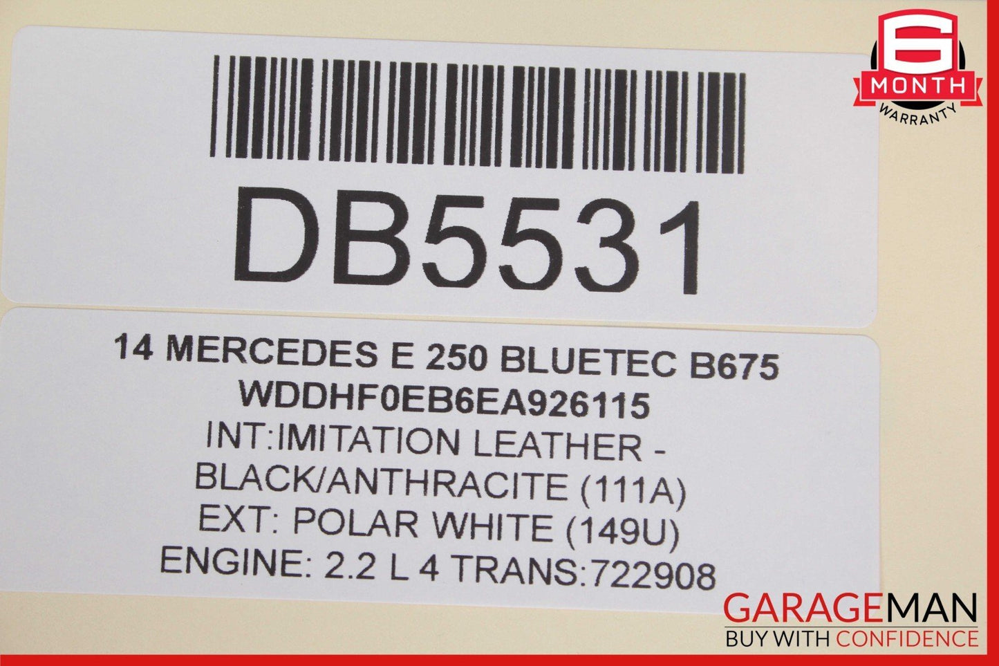 14-16 Mercedes W212 E350 E550 Front Right Side Interior Door Panel Trim Assembly