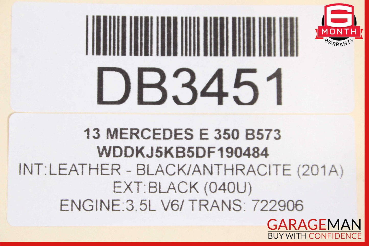 Mercedes W207 E350 E550 Front Right Passenger Side Seat Cushion Lower OEM