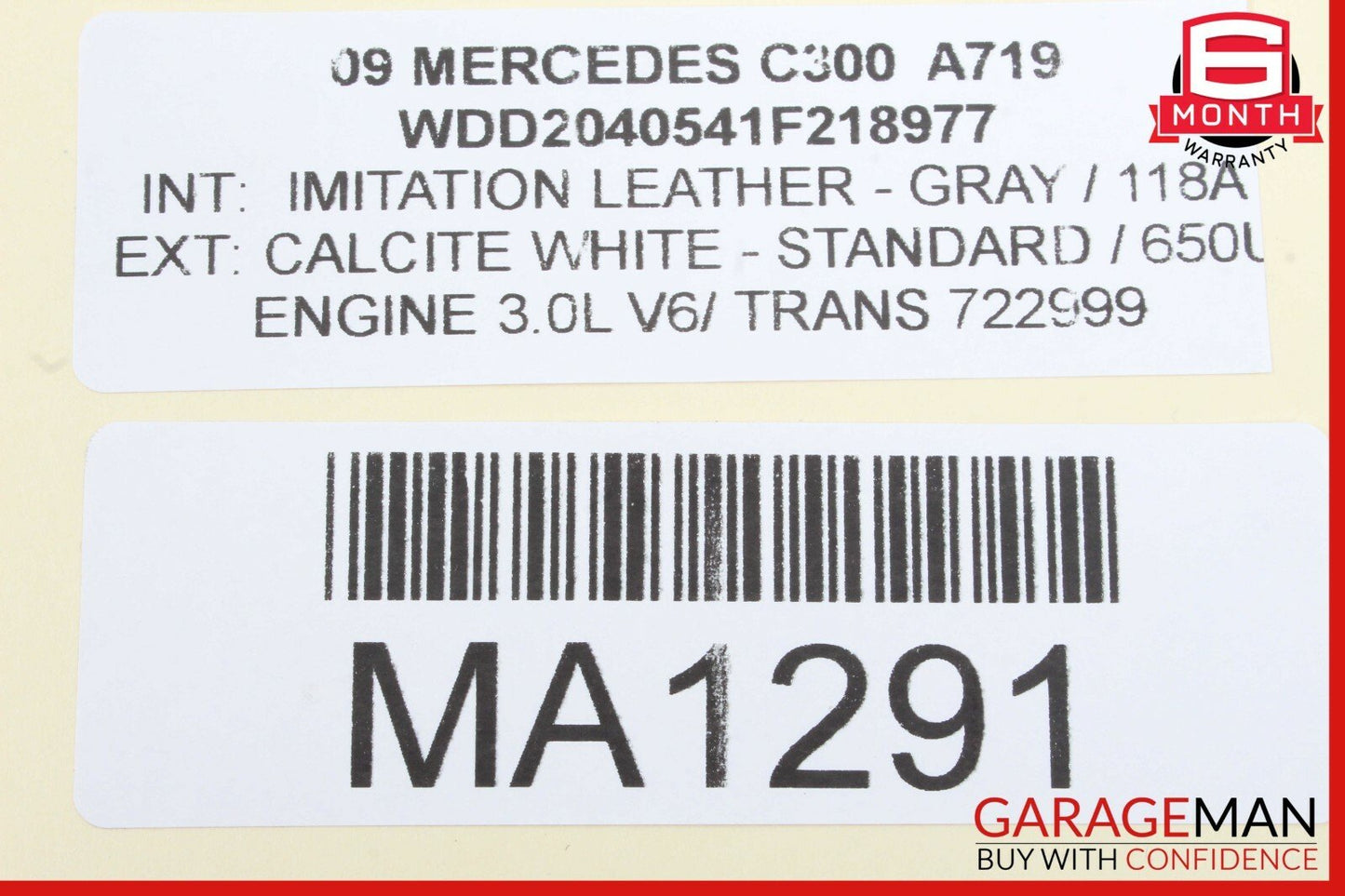08-14 Mercedes W204 C250 C300 AC A/C Climate Control Switch Trim Bezel