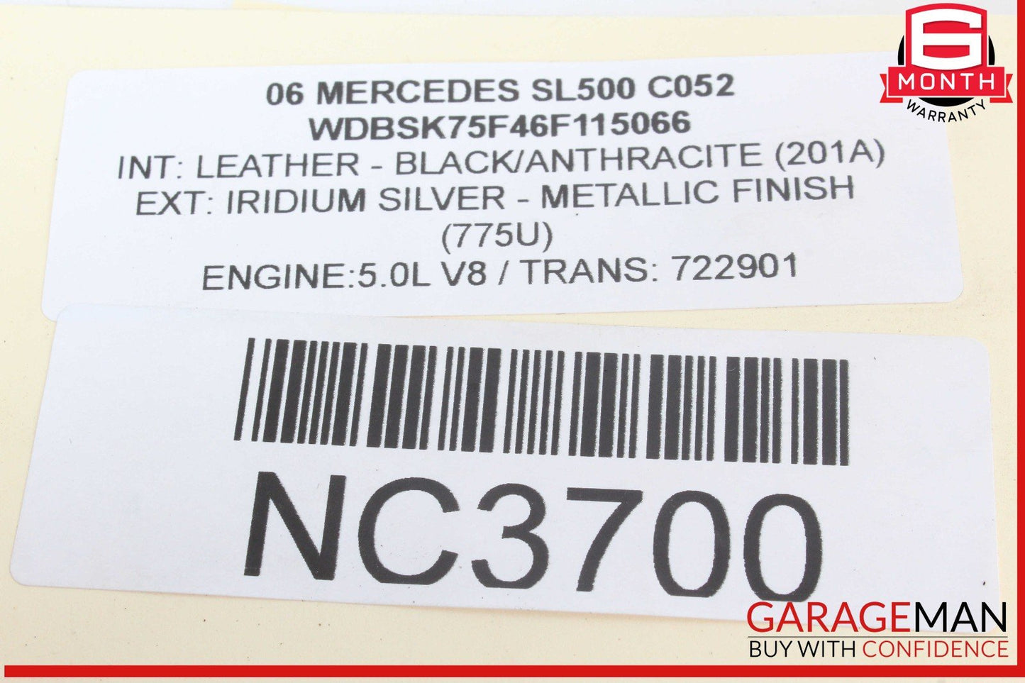 03-08 Mercedes R230 SL500 SL55 Right Passenger Side Door Audio Speaker Bose OEM