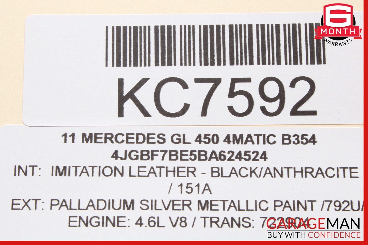06-13 Mercedes X164 GL450 Front Left Side Door Window Regulator Motor Unit OEM
