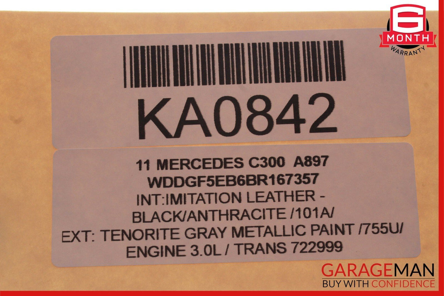 08-14 Mercedes W204 C250 C300 Front Right Exterior Door Handle Tenorite Grey