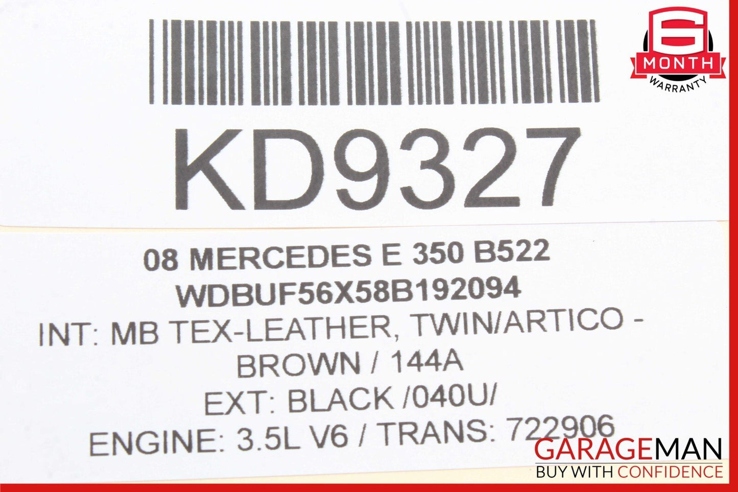 06-13 Mercedes W211 E350 S550 Front Right Engine Timing Chain Cover Plate OEM