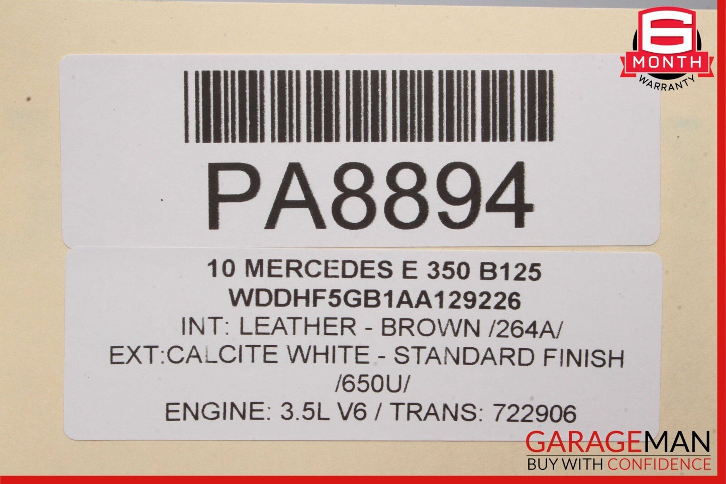 10-11 Mercedes W212 E350 RWD 7G Automatic Transmission Assembly 722.906 130k
