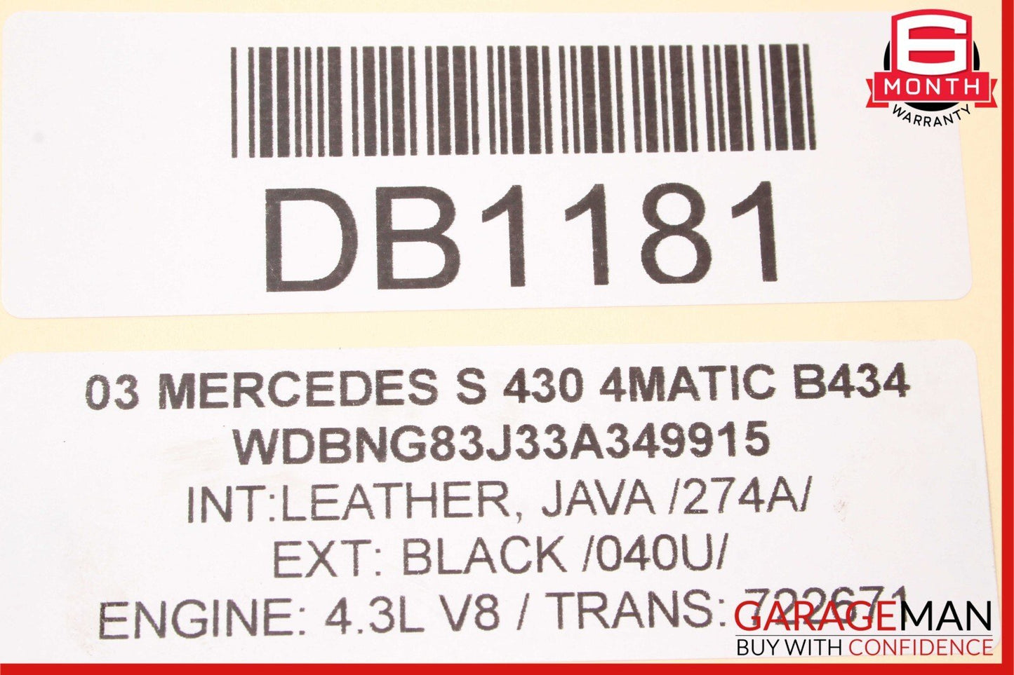 00-06 Mercedes S430 CL500 Engine Radiator AC A/C Condenser Oil Cooling Assy