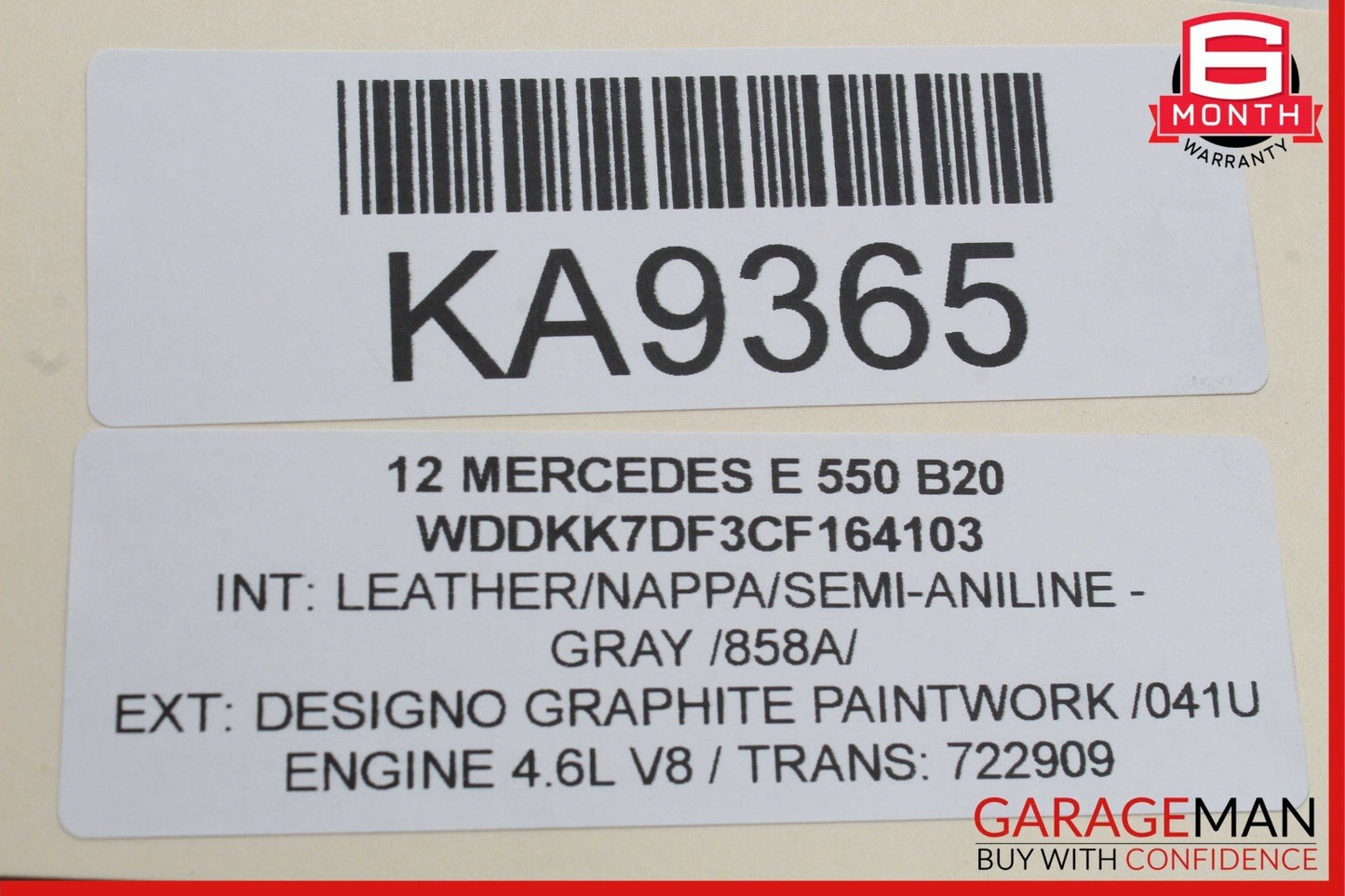 08-14 Mercedes W212 E550 C250 C300 C350 Front Left Lower Control Arm OEM