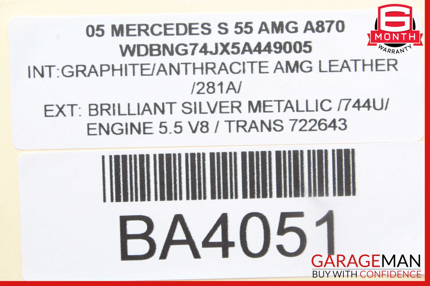 03-06 Mercedes W220 S55 AMG S430 Center Dash Switch ESP Hazard Door Lock OEM