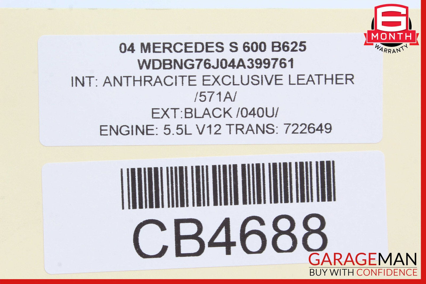 00-06 Mercedes W220 S600 CL500 Rear Right Tie Rod Link Control Arm OEM