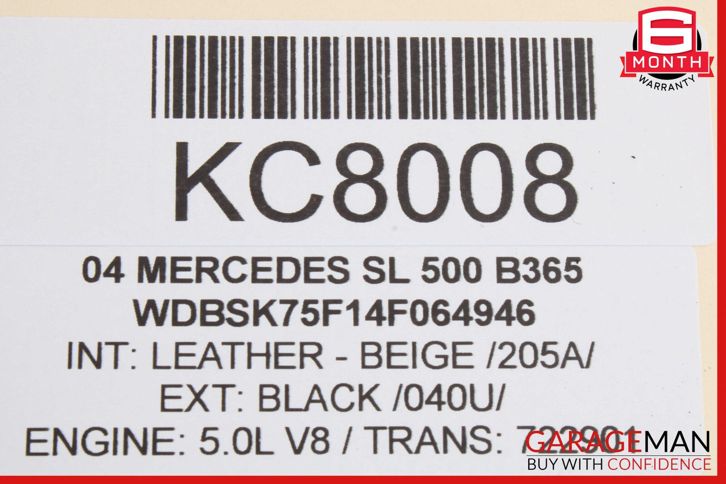 03-12 Mercedes R230 SL500 SL55 AMG Right Door Lock Latch Actuator Keyless Go OEM