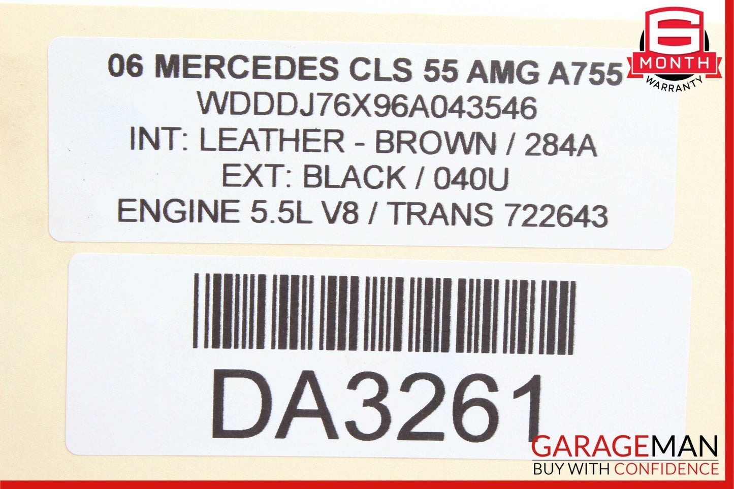 06-11 Mercedes W219 CLS55 CLS550 Front Right Bumper Reinforcement Bracket OEM