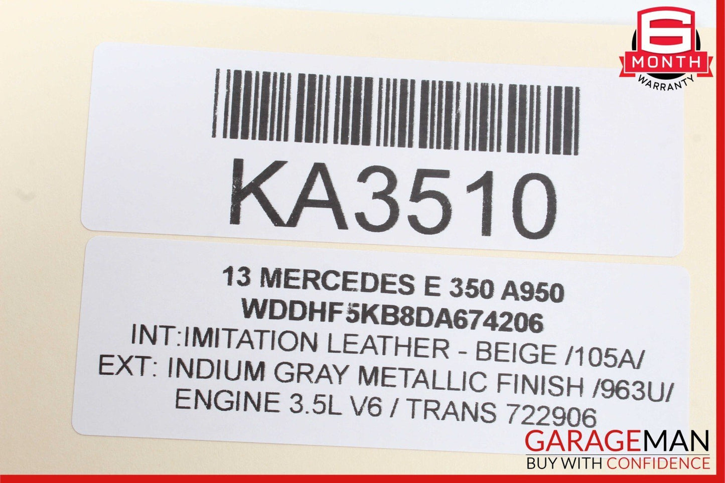 12-18 Mercede W218 CLS550 CLS63 Rear Left Side Exterior Door Handle Keyless Go