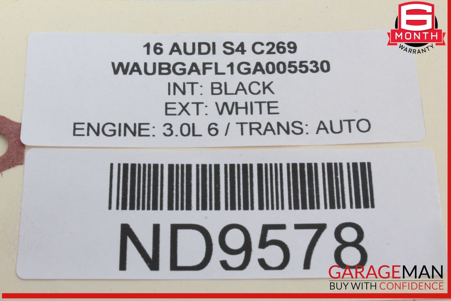 08-18 Audi S4 Q5 A4 A5 Front Left Driver Side Exterior Door Handle White OEM