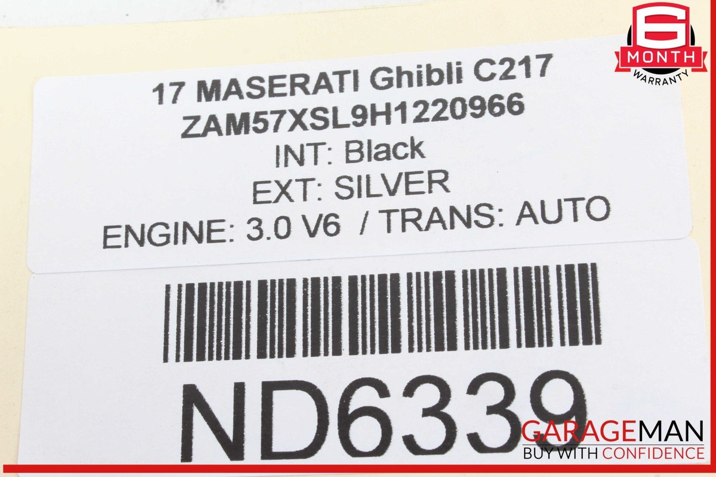 14-17 Maserati Ghibli Rear Right or Left Side Upper Control Arm 670007252 OEM