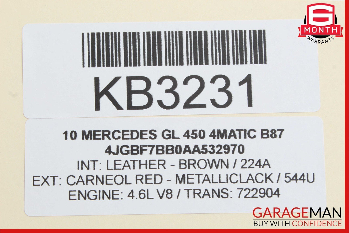 06-12 Mercedes X164 GL450 ML350 R500 Front Right Door Lock Latch Actuator OEM